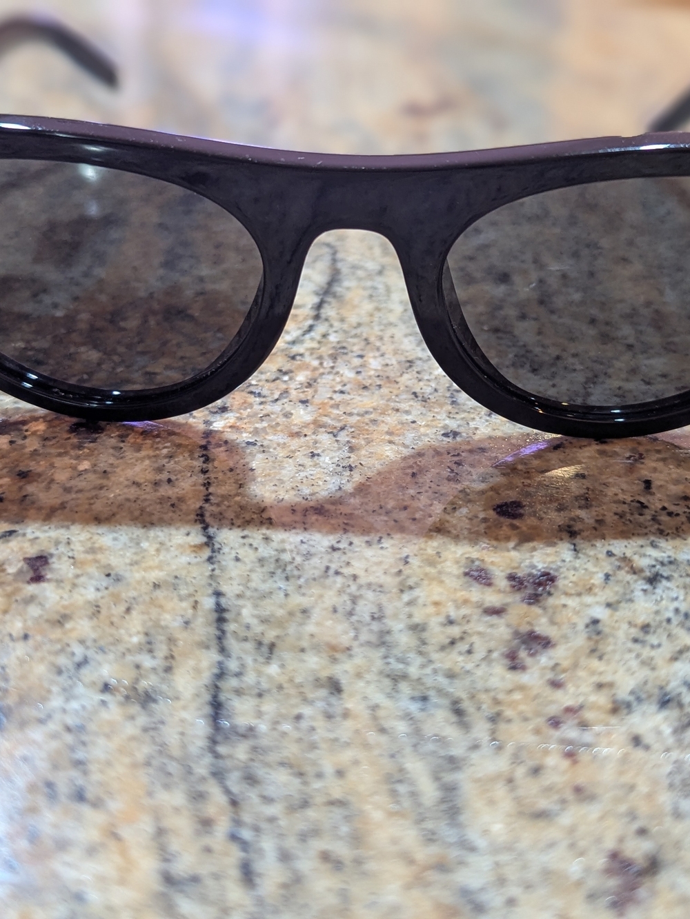Prada Black and Gold Sunglasses